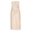 Ivory Dress with Straight Neckline