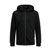 Black Cotton Hoodie Sweater