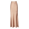 Champagne Long Skirt with Back Zip