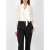 Crepe Effect V-Neck Blouse