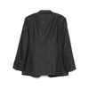 Charcoal Grey Buttoned Jacket with Pockets