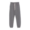 Gray Cotton Sweatpants With Logo Embroidery