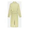 Green Trench Coat with Removable Belt