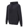 Black Cotton Sweatshirt with Hood