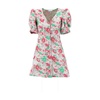 3D Jacquard Button Down Mini Dress