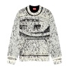 Sweatshirt with cracked coating