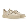 Cream Canvas Lace-up Shoes Polden Moc