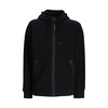 Black Fleece Hoodie with Lens Detail