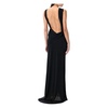 Black Draped Maxi Dress