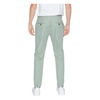 Green Plain Trousers with Pockets