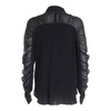 Black Silk Shirt with Elegant Details