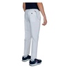 White Cotton Trousers Zip Button Fastening