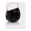 Black Paris Rose Micro Handbag
