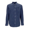 Velvet Long Sleeve Shirt Hudson Blue/Black