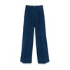 Blue Jeans Pleated Trousers Stylish Eco-Friendly