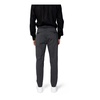 Black Cotton Trousers with Laces