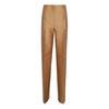 Brown Mikado High Waist Suit