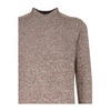 Beige Mouliné Cashmere Turtleneck
