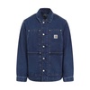 Blue Buttoned Front Patch Pocket Jacket