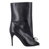 Black Bow Ankle Boots Elegant Style