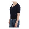 Blue Cashmere V-Neck Cardigan Sweater