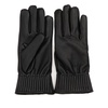 Black Leather Hammered Gloves