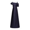 Blue Off-Shoulder Flared Dress