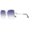 Gold Women Sunglasses Square Blue Gradient
