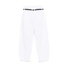 White Cotton Summer Trousers