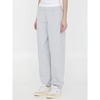 Grey Crinkle Nylon Track Pants with Elastic Waistband