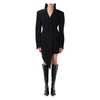 Black Asymmetric Blazer Minidress
