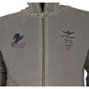 Military Aviation Cotton Sweatshirt with Embroidery in Green