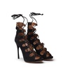 Suede Open Toe Heeled Sandals