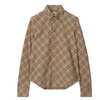 Beige Check Shirt