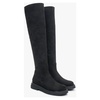 Women`s Black Velour Knee-High Boots Estro ER00113851