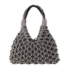 Rock Style Black Crystal Handbag