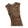 Brown Crew Neck Dress
