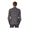 Geometric Long Sleeve Shirt Black