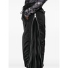 Black Twill Skirt with Pockets
