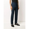 Blue wool slim dress pants