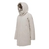 Long Bimaterial Down Jacket