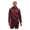 Fleece Hoodie Men Dark Red