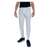 White Cotton Trousers Zip Button Fastening