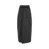 Soft Wool Midi Skirt Anthracite Grey