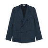 Ocean Blue Double-Breasted Blazer