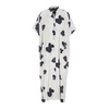 Black Pancy Kaftan Dress with Artistic Print