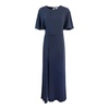 Blue Maxi Dress with Short Sleeves