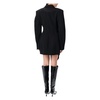 Black Asymmetric Blazer Minidress