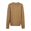 Brown Wool Crew Neck Sweatshirt