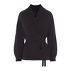 Black Wrap Blouse Bloom Style
